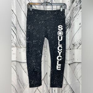 Lululemon & SoulCycle Black Capri Leggings Pants 6